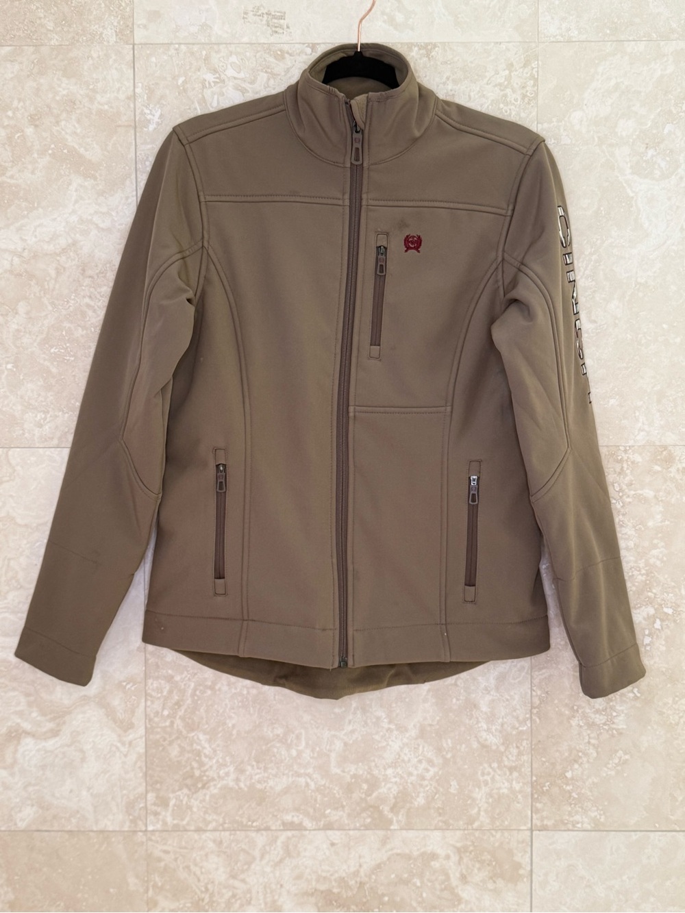 Cinch Tan Softshell Concealed Carry Jacket (Size S)